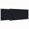 Vidaxl keuken spatscherm 2 pcs zwart 100 x 50 cm gehard glas