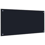 Vidaxl keukenachterwand 2 st zwart 100 x 50 cm gehard glas - afbeelding 3