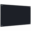 Vidaxl keuken spatscherm 2 pcs zwart 100 x 60 cm gehard glas