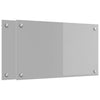 Vidaxl keuken spatscherm 2 pcs lichtgrijs 70 x 40 cm gehard glas