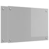 Vidaxl keuken spatscherm 2 pcs lichtgrijs 70 x 50 cm gehard glas