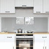 Vidaxl keuken spatscherm 2 pcs lichtgrijs 80 x 50 cm gehard glas