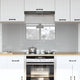 Vidaxl keukenachterwand 2 st lichtgrijs 80 x 60 cm gehard glas