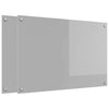 Vidaxl keuken spatscherm 2 pcs lichtgrijs 90 x 60 cm gehard glas