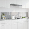 Vidaxl keuken spatscherm 2 pcs lichtgrijs 100 x 40 cm gehard glas