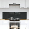 Vidaxl keuken spatscherm 2 pcs donkergrijs 70 x 40 cm gehard glas