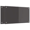 Vidaxl keuken spatscherm 2 pcs donkergrijs 70 x 40 cm gehard glas