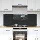 Vidaxl keukenachterwand 2 st donkergrijs 70 x 50 cm gehard glas