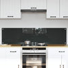 Vidaxl keuken spatscherm 2 pcs donkergrijs 80 x 40 cm gehard glas