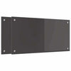 Vidaxl keuken spatscherm 2 pcs donkergrijs 80 x 40 cm gehard glas