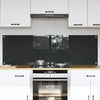 Vidaxl keuken spatscherm 2 pcs donkergrijs 80 x 50 cm gehard glas