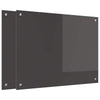 Vidaxl keuken spatscherm 2 pcs donkergrijs 80 x 60 cm gehard glas