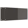 Vidaxl keuken spatscherm 2 pcs donkergrijs 90 x 40 cm gehard glas