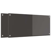 Vidaxl keukenachterwand 2 st donkergrijs 90 x 40 cm gehard glas - afbeelding 2
