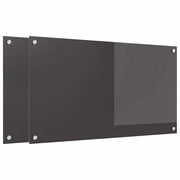 Vidaxl keukenachterwand 2 st donkergrijs 90 x 50 cm gehard glas - afbeelding 2