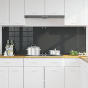 Vidaxl keukenachterwand 2 st donkergrijs 90 x 60 cm gehard glas - afbeelding 3