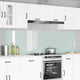 Vidaxl keukenachterwand 2 st wit 110 x 60 cm gehard glas