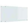 Vidaxl keuken spatscherm 2 pcs wit 110 x 60 cm gehard glas