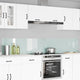 Vidaxl keukenachterwand 2 st wit 120 x 40 cm gehard glas