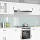 Vidaxl keukenachterwand 2 st wit 120 x 50 cm gehard glas