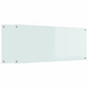 Vidaxl keuken spatscherm 2 pcs wit 120 x 50 cm gehard glas