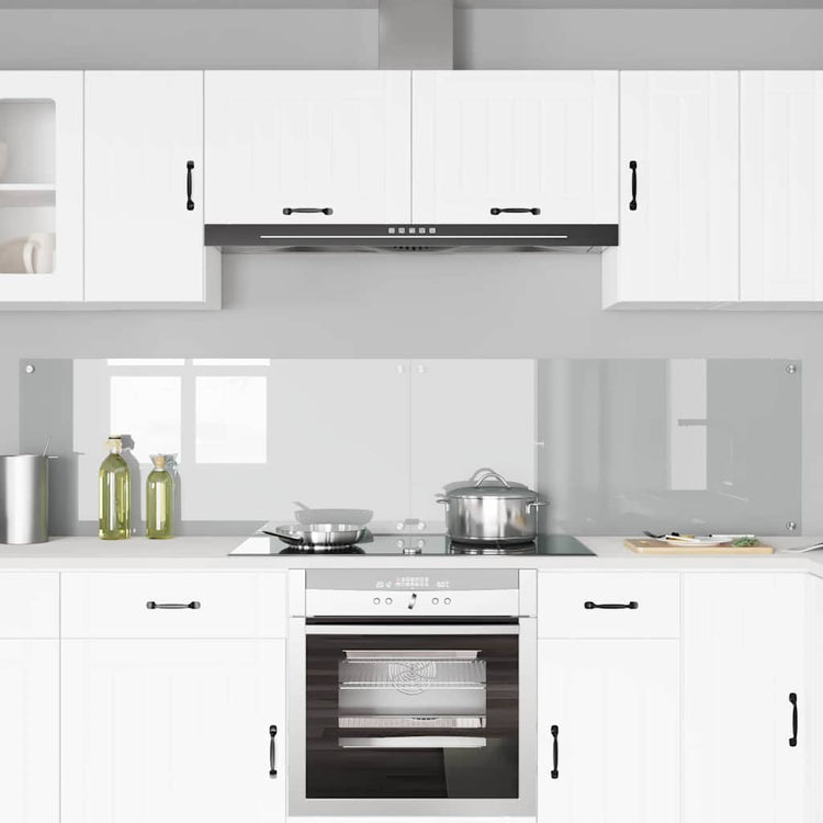 Vidaxl keukenachterwand 2 st doorzichtig 110 x 50 cm gehard glas