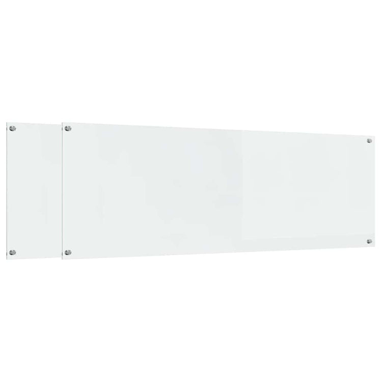 Vidaxl keukenachterwand 2 st doorzichtig 120 x 40 cm gehard glas