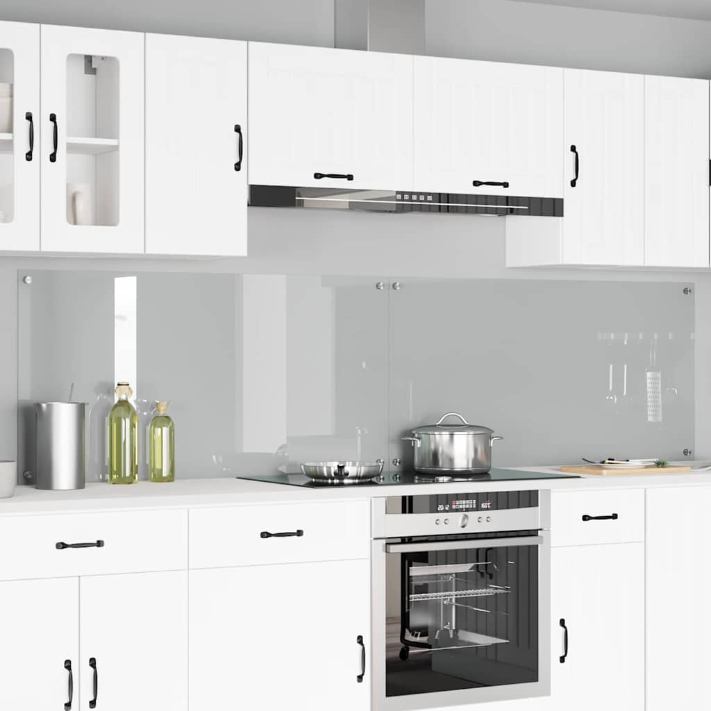 Vidaxl keukenachterwand 2 st doorzichtig 120 x 60 cm gehard glas