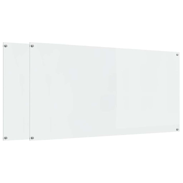 Vidaxl keukenachterwand 2 st doorzichtig 120 x 60 cm gehard glas