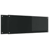Vidaxl keuken spatscherm 2 pcs zwart 110 x 40 cm gehard glas