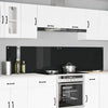 Vidaxl keuken spatscherm 2 pcs zwart 110 x 50 cm gehard glas