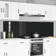 Vidaxl keukenachterwand 2 st zwart 110 x 60 cm gehard glas