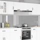 Vidaxl keukenachterwand 2 st lichtgrijs 110 x 60 cm gehard glas