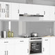 Vidaxl keukenachterwand 2 st lichtgrijs 120 x 60 cm gehard glas