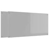 Vidaxl keuken spatscherm 2 pcs lichtgrijs 120 x 60 cm gehard glas