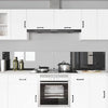 Vidaxl keuken spatscherm 2 pcs donkergrijs 110 x 40 cm gehard glas