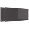 Vidaxl keuken spatscherm 2 pcs donkergrijs 110 x 50 cm gehard glas