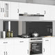 Vidaxl keuken spatscherm 2 pcs donkergrijs 110 x 60 cm gehard glas