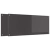 Vidaxl keuken spatscherm 2 pcs donkergrijs 120 x 50 cm gehard glas