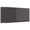 Vidaxl keuken spatscherm 2 pcs donkergrijs 120 x 60 cm gehard glas