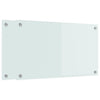 Vidaxl keuken achterwand 2 pcs wit 70 x 40 cm gehard glas