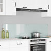 Vidaxl keuken achterwand 2 pcs wit 80 x 40 cm gehard glas
