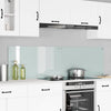 Vidaxl keuken achterwand 2 pcs wit 90 x 50 cm gehard glas
