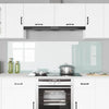 Vidaxl keuken achterwand 2 pcs wit 90 x 60 cm gehard glas