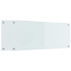 Vidaxl keuken achterwand 2 pcs wit 100 x 40 cm gehard glas