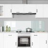 Vidaxl keuken achterwand 2 pcs wit 100 x 50 cm gehard glas