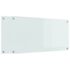 Vidaxl keuken achterwand 2 pcs wit 100 x 50 cm gehard glas
