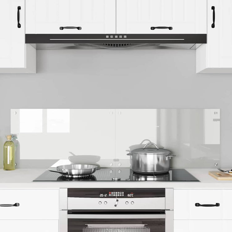 Vidaxl keukenachterwand 2 st transparant 70 x 40 cm gehard glas