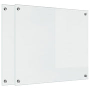 Vidaxl keukenachterwand 2 st transparant 70 x 60 cm gehard glas - afbeelding 2