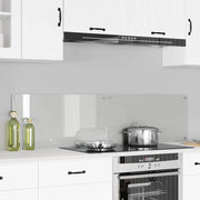 Vidaxl keukenachterwand 2 st transparant 80 x 40 cm gehard glas - afbeelding 1